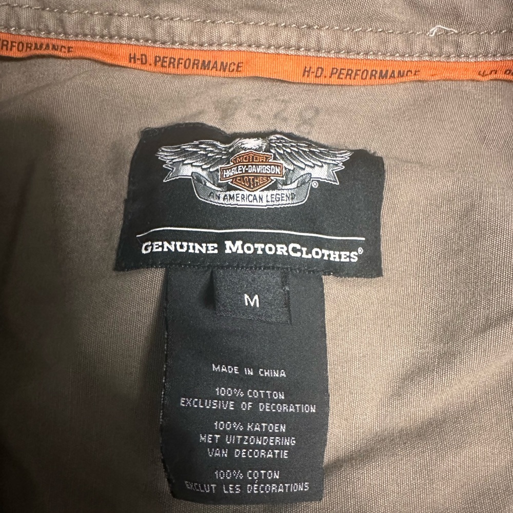 Harley Davidson Hd Performance Button Down Shirt - image 6
